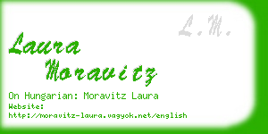 laura moravitz business card